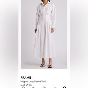 White Button Up Maxi Dress